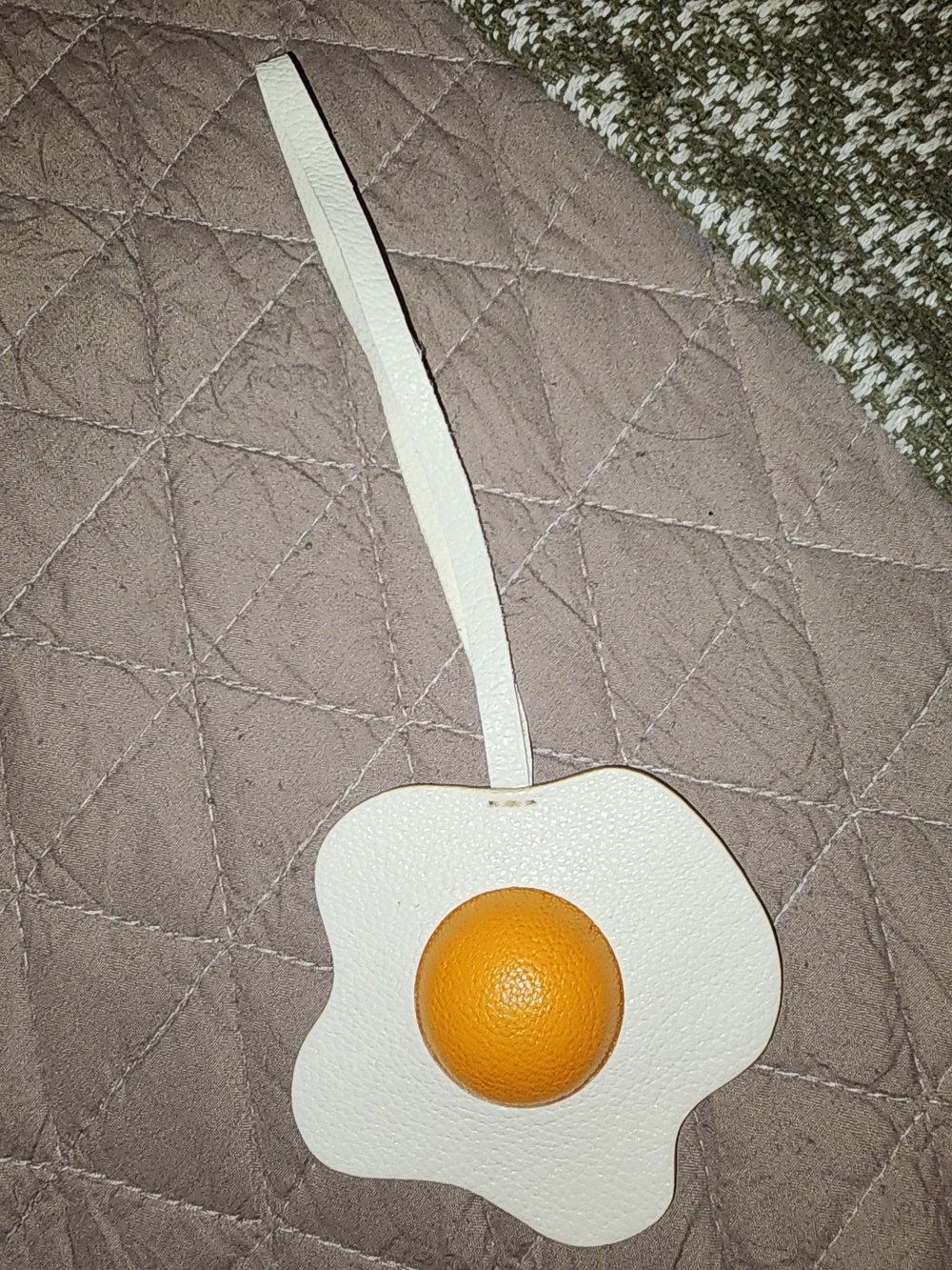 Leather Egg- Bag Charm